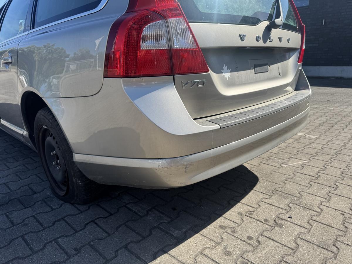 Volvo V70 3 original Stossf&auml;nger Sto&szlig;stange hinten 484 Seashell Metallic Bj.2009